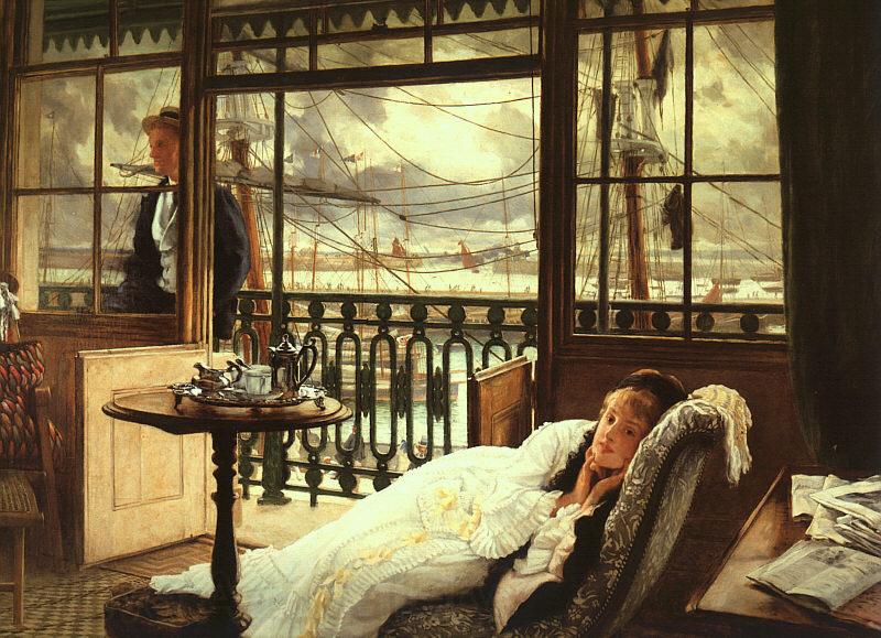 James Tissot A Passing Storm Norge oil painting art